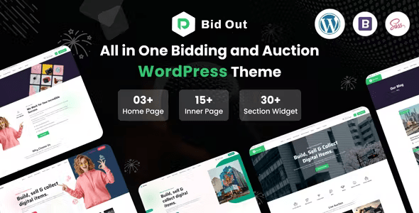 Bidout Multivendor Bid and Auction WordPress Theme