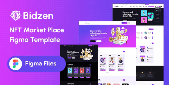 Bidzen NFT Marketplace Figma Template