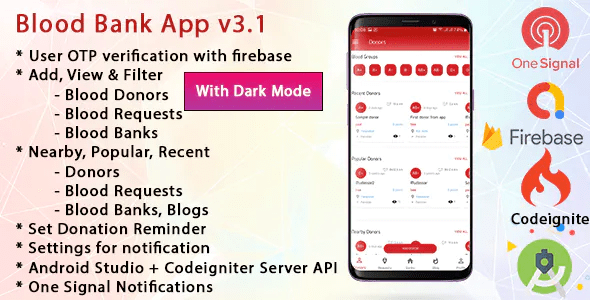 Blood Bank App With Admin Panel Material Design v3.1.1