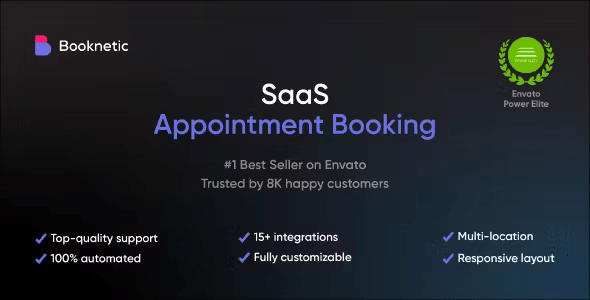 Booknetic WordPress Booking Plugin for Appointment Scheduling SaaS