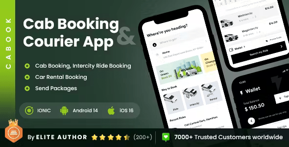 Cab Booking Package Sending App Cabook