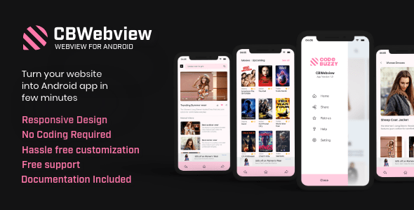 CBWebview Android Universal Webview App to convert any Website to App