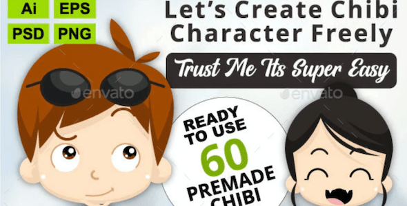 Chibi Character Creation Kit Bundle