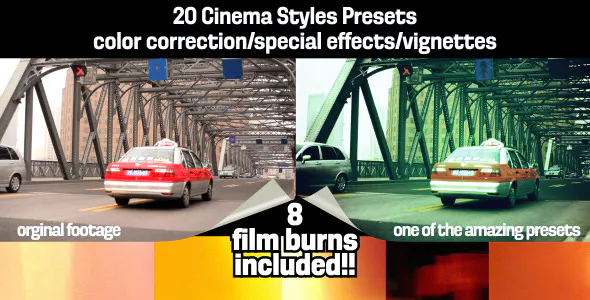 Cinema Styles Presets Film Burns