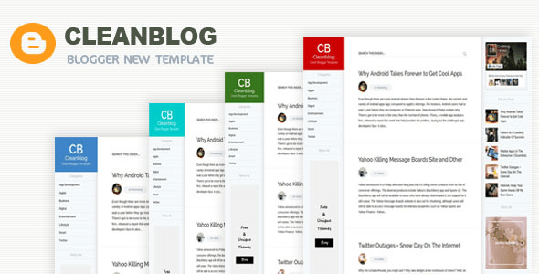 Cleanblog A Responsive Blogging Blogger Template