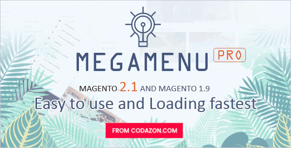 Codazon MEGA MENU Pro Drag Drop For Magento 1 Magento 2.x All in one