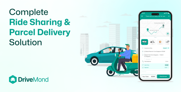 Drivemond Ride sharing Parcel delivery solution OG