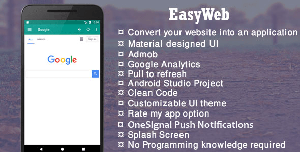 Easy Web Webview Template for Android