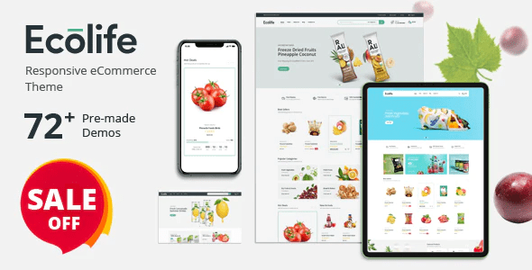 Ecolife Organic Food Cosmetic Multipurpose Prestashop Theme