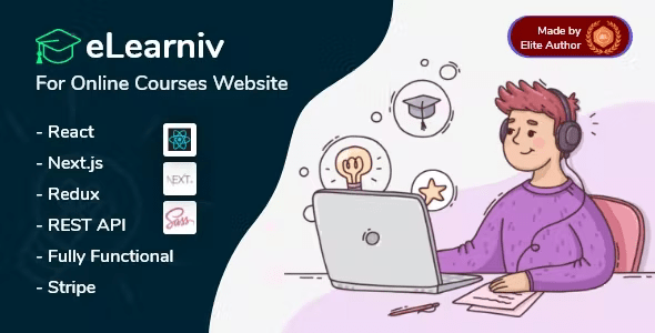 eLearniv Learning Management System with React Next.js