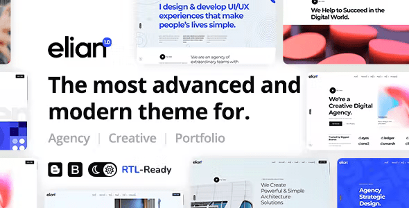 Elian Creative Portfolio Multipurpose Blogger Theme