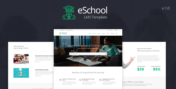 eSchool Education LMS Joomla Template