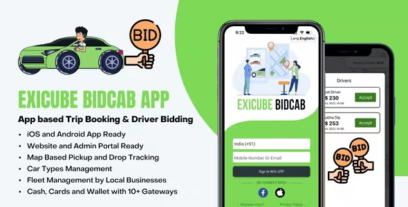 Exicube BidCab App