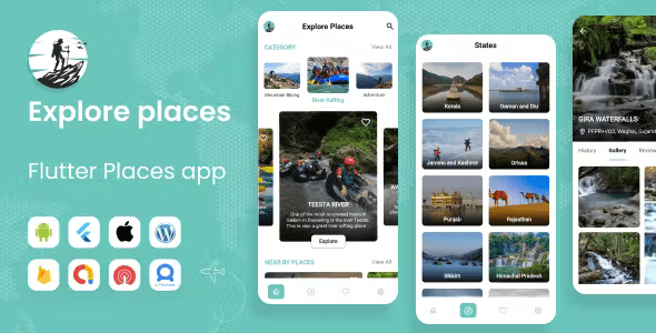 Explore Places Flutter Places App with Firebase Backend Place App