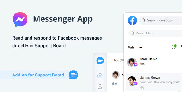 Facebook Messenger App for Support Board