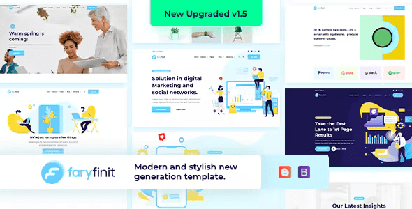 Faryfinit Multipurpose Blogger Template