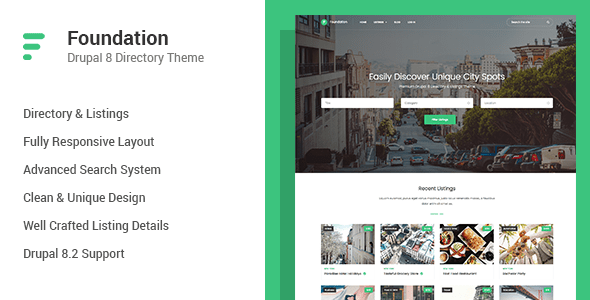 Foundation Directory Listings Drupal 8 Theme