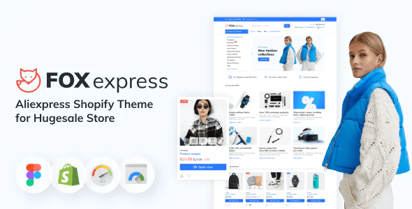 FoxExpress Aliexpress Shopify Theme for Hugesale Store