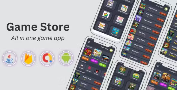 Game Store All in one game app Firebase Admob ads much more