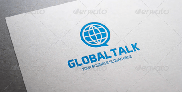 Global Talk Logo Template