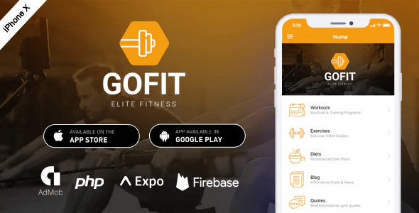 GoFit Complete React Native Fitness App Backend