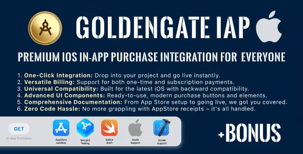 GoldenGate IAP a MustHave Module for any iOS app written in Swift