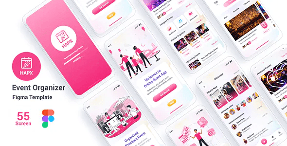 Hapx %E2%80%93 Event Organizer Figma Template