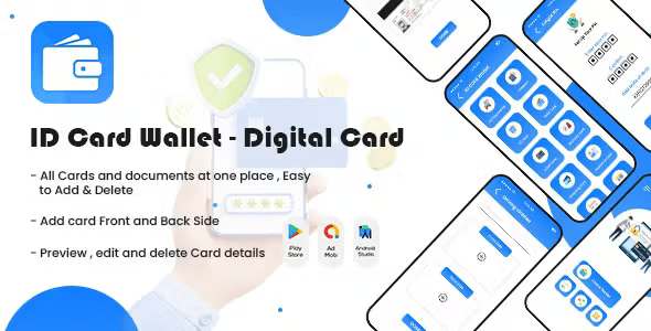 ID Card Wallet Digital Card Saver Digital ID Card Holder ID Card Mobile Wallet Documents