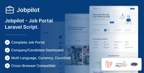 Jobpilot Job Portal Laravel Script