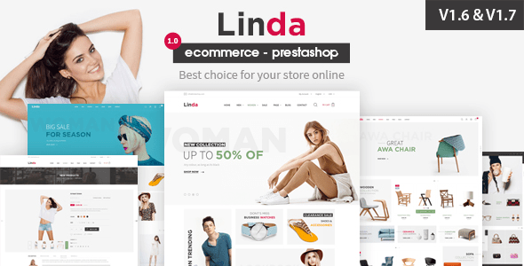 Linda Responsive Prestashop 1.6 1.7 Theme