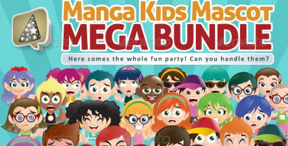 Manga Kids Mascot Mega Bundle