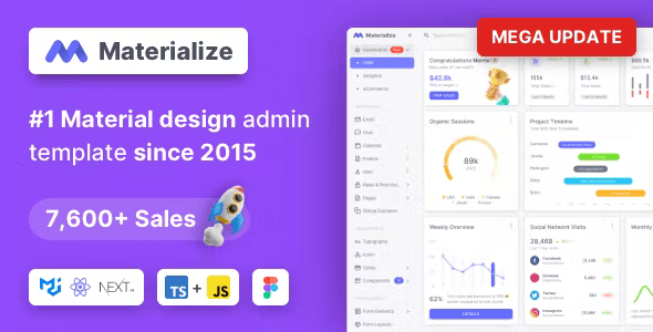 Materialize MUI React Next.Js Admin Template