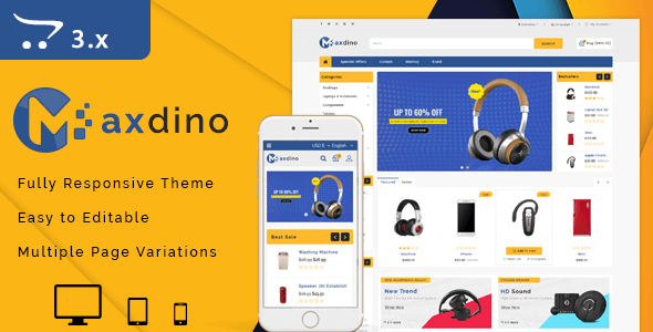 Maxido 3.0.X Opencart MultiPurpose Responsive Theme