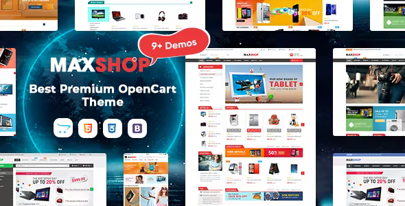 MaxShop Fastest Responsive Multipurpose OpenCart 3 2.3 Theme