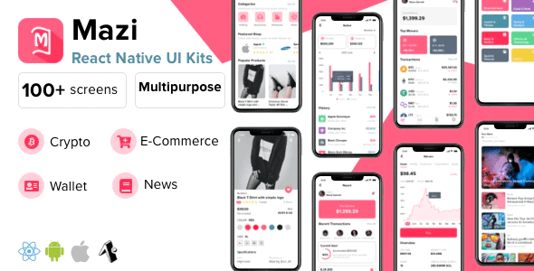 Mazi mobile React Native UI KIT Elements