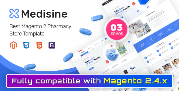 Medisine Drug and Medical Store Magento 2 Theme