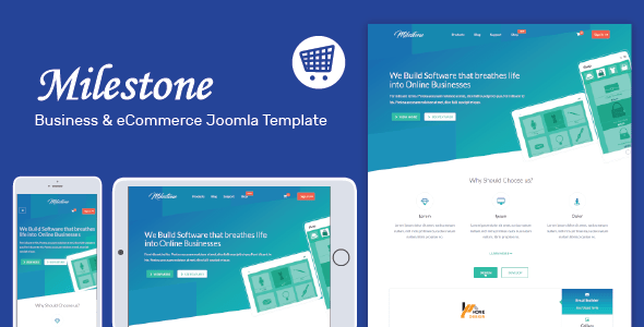 Milestone Responsive Multi purpose Joomla Template