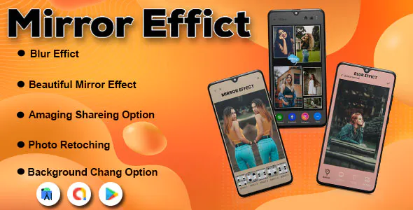 Mirror Photo Effect Reflection Mirror Photo Editor Collage Maker Beauty Camera 3D Mirror Photo
