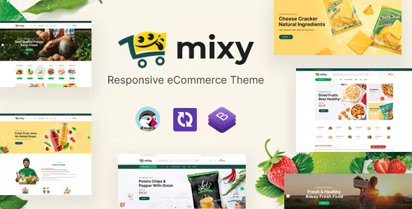 Mixy Organic Food Cosmetic Prestashop Theme