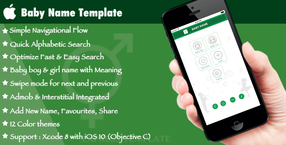 Multi Purpose Baby Name Template for iOS