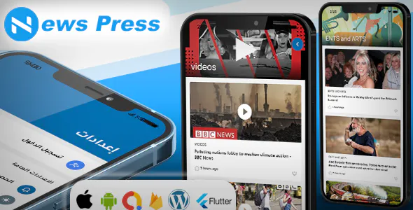 NewsPress Full Flutter Wordpress App