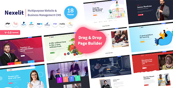 Nexelit Multipurpose Website Business Management System CMS