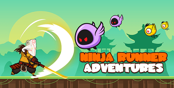 Ninja Run Adventures Endless Runner Easy to Reskin Android