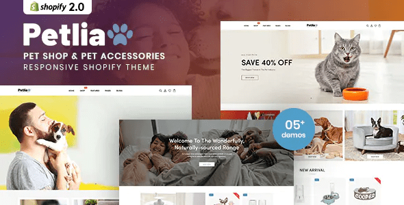 Petlia Pet Shop Pet Accessories Responsive Shopify Theme