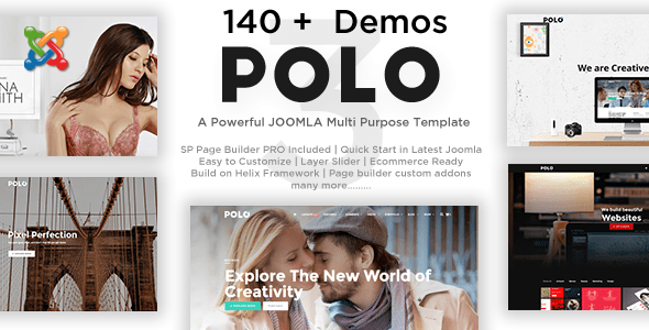 Polo Responsive Multi Purpose Joomla Theme With Page Builder