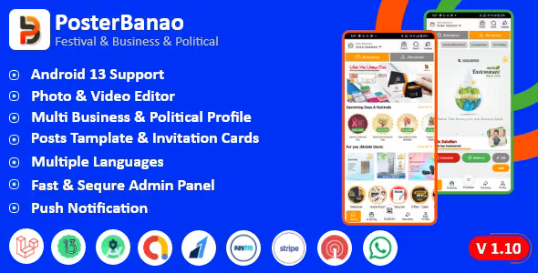 Poster Banao Poster Maker Festival Business Political AdBanao Clone Poster Maker App