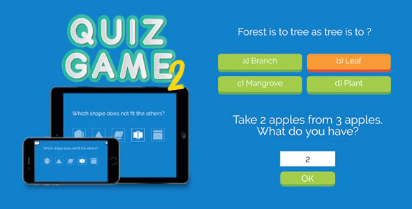 Quiz Game 2 HTML5 Game