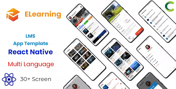 React Native LMS App Template Course App Template React Native Udemy Clone React Native
