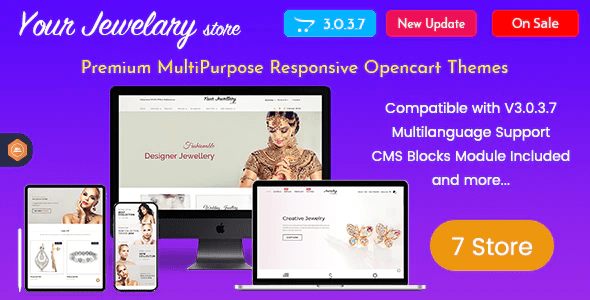 Responsive OpenCart Theme Template Jewelry