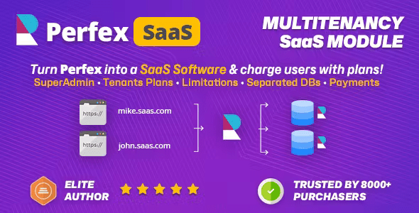 SaaS module for Perfex CRM Multitenancy support